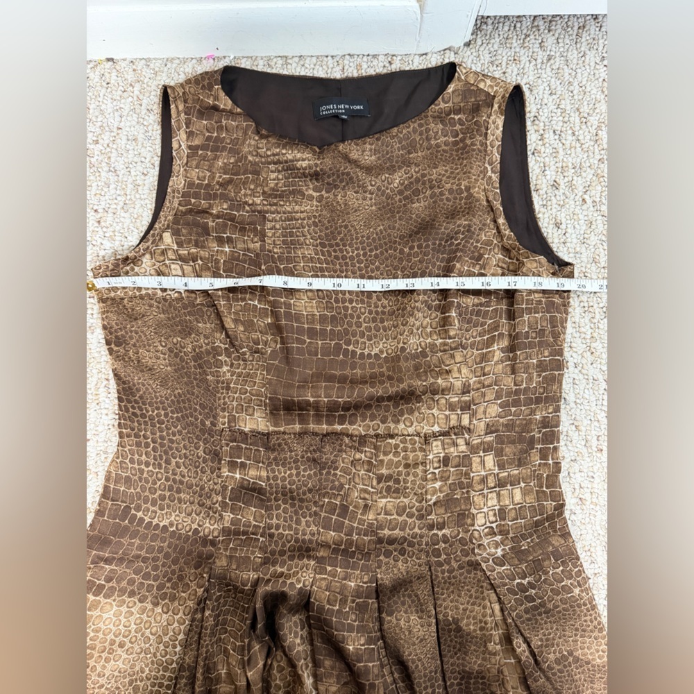 Jones New York Animal Print Midi Dress Womens Size 12 new with tag - Picture 4 of 10